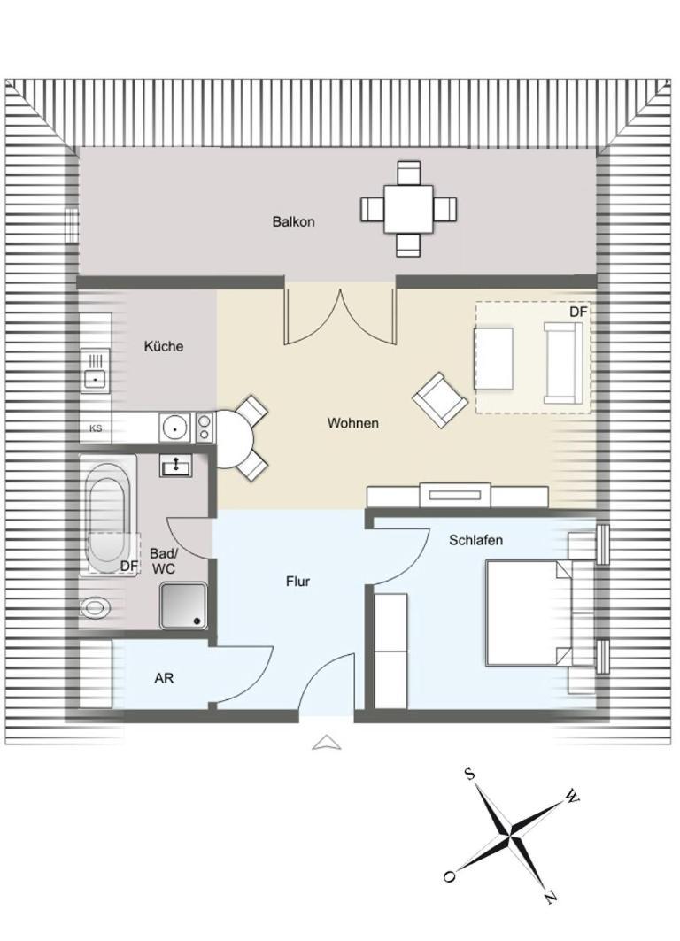 Вилла Schoene Fewo Mit Badewanne, Geschuetzter Dachterrasse Und Wlan Херингсдорф Экстерьер фото